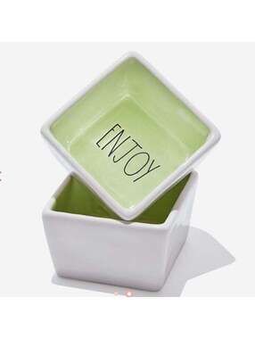 Rae Dunn Savor and Enjoy Bowls (2 SETS)
